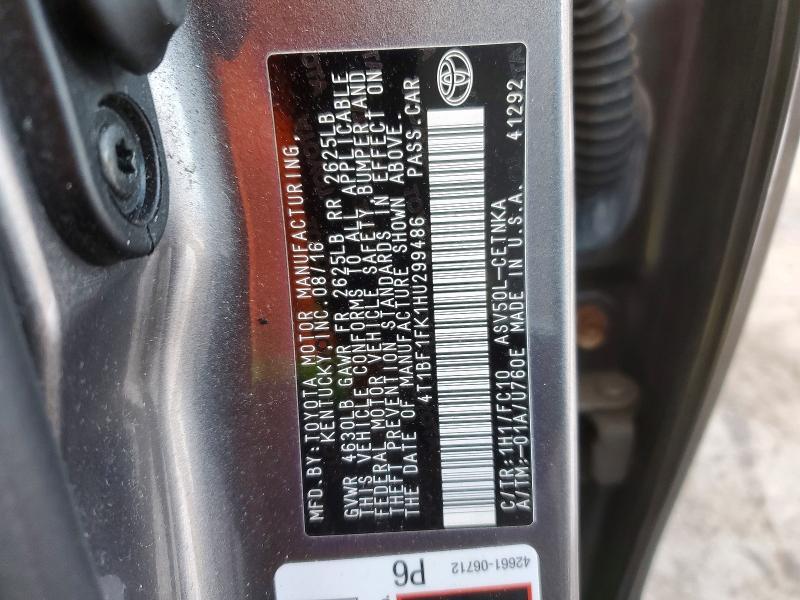 2017 Toyota Camry le