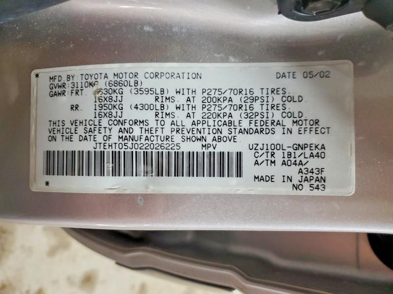 2002 Toyota Land Cruiser