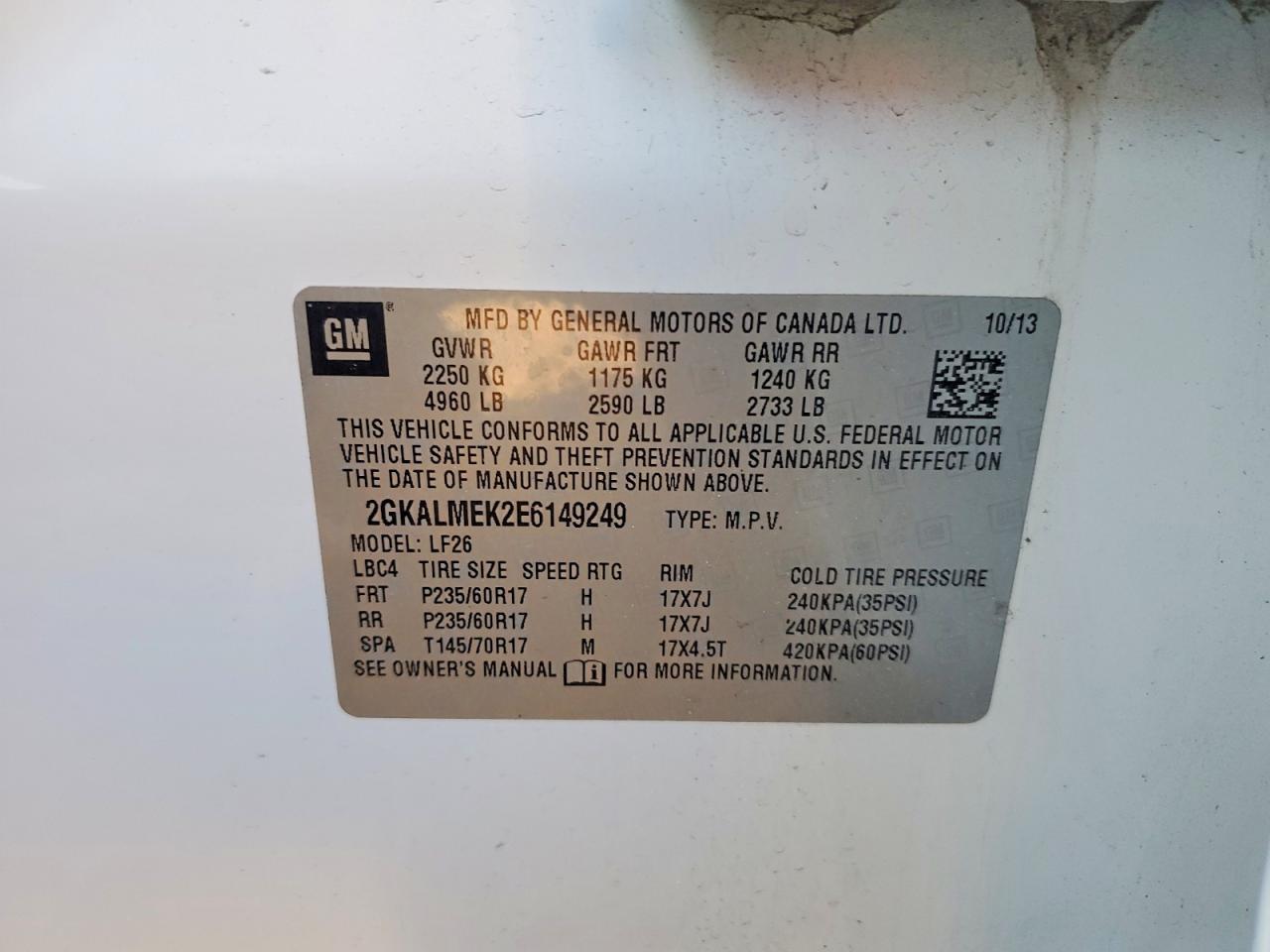 2014 GMC Terrain sle
