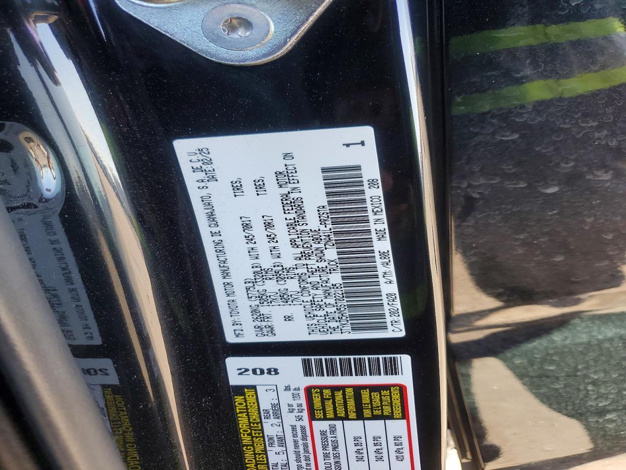 2025 Toyota Tacoma SR