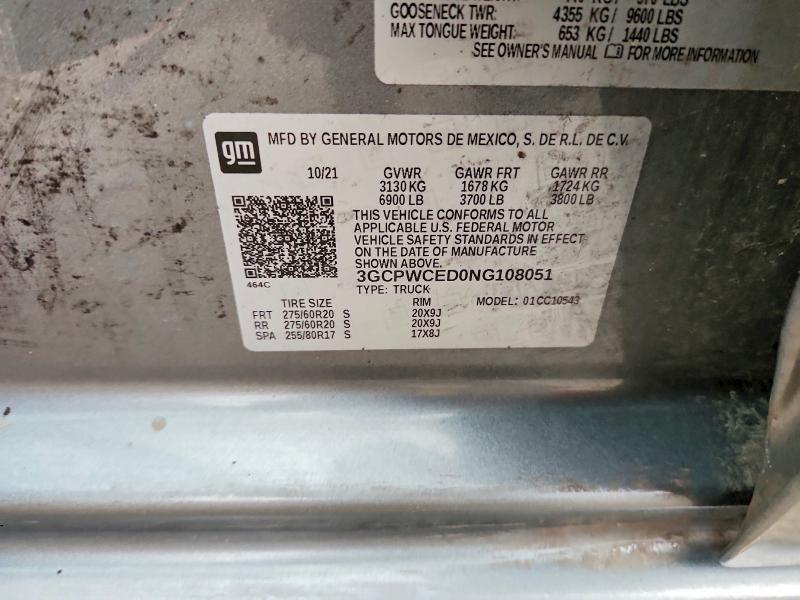 2022 Chevrolet Silverado ltd C1500 lt