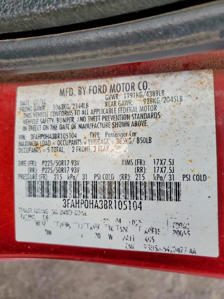 2011 Ford Fusion se