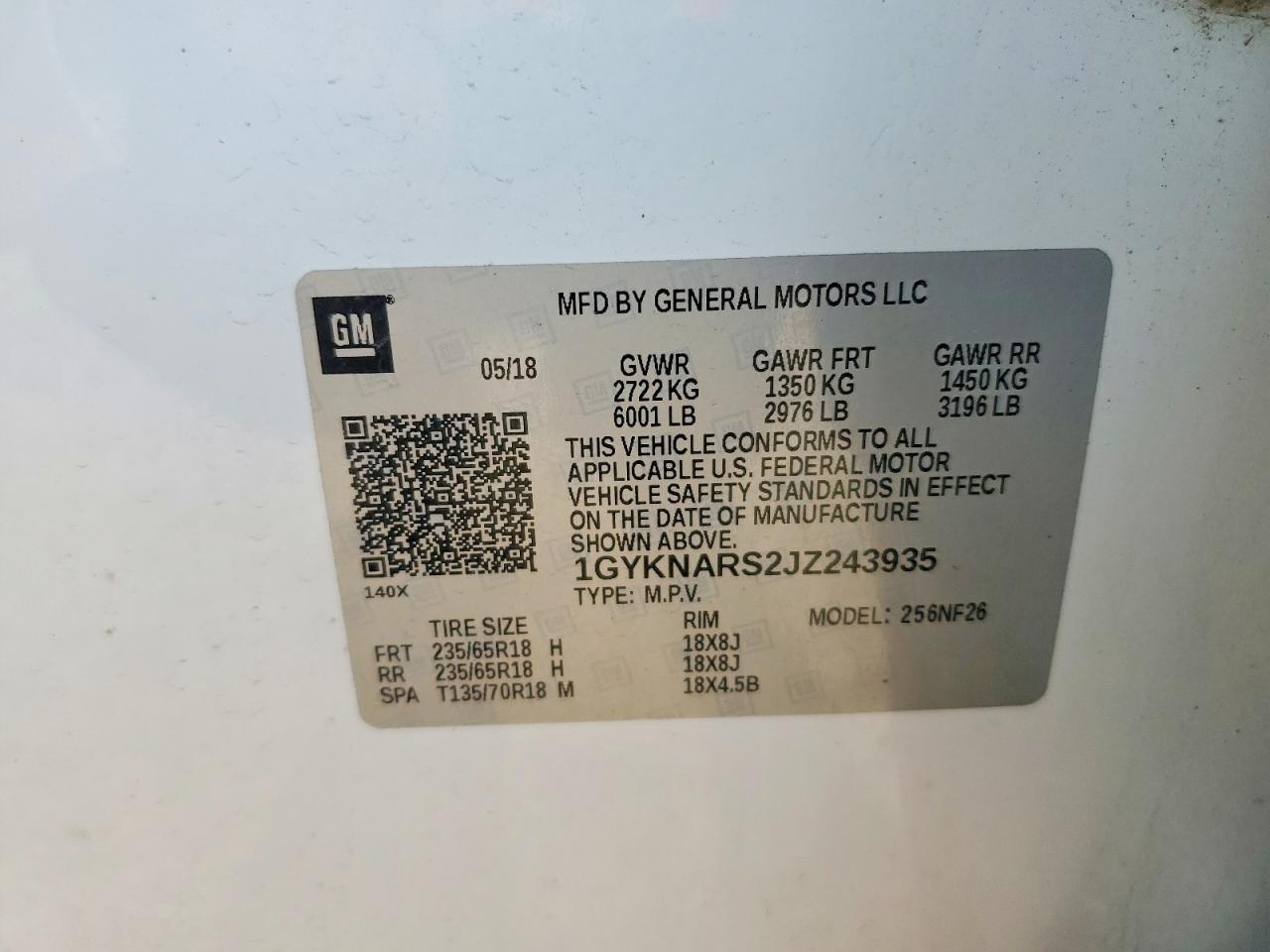 2018 Cadillac XT5