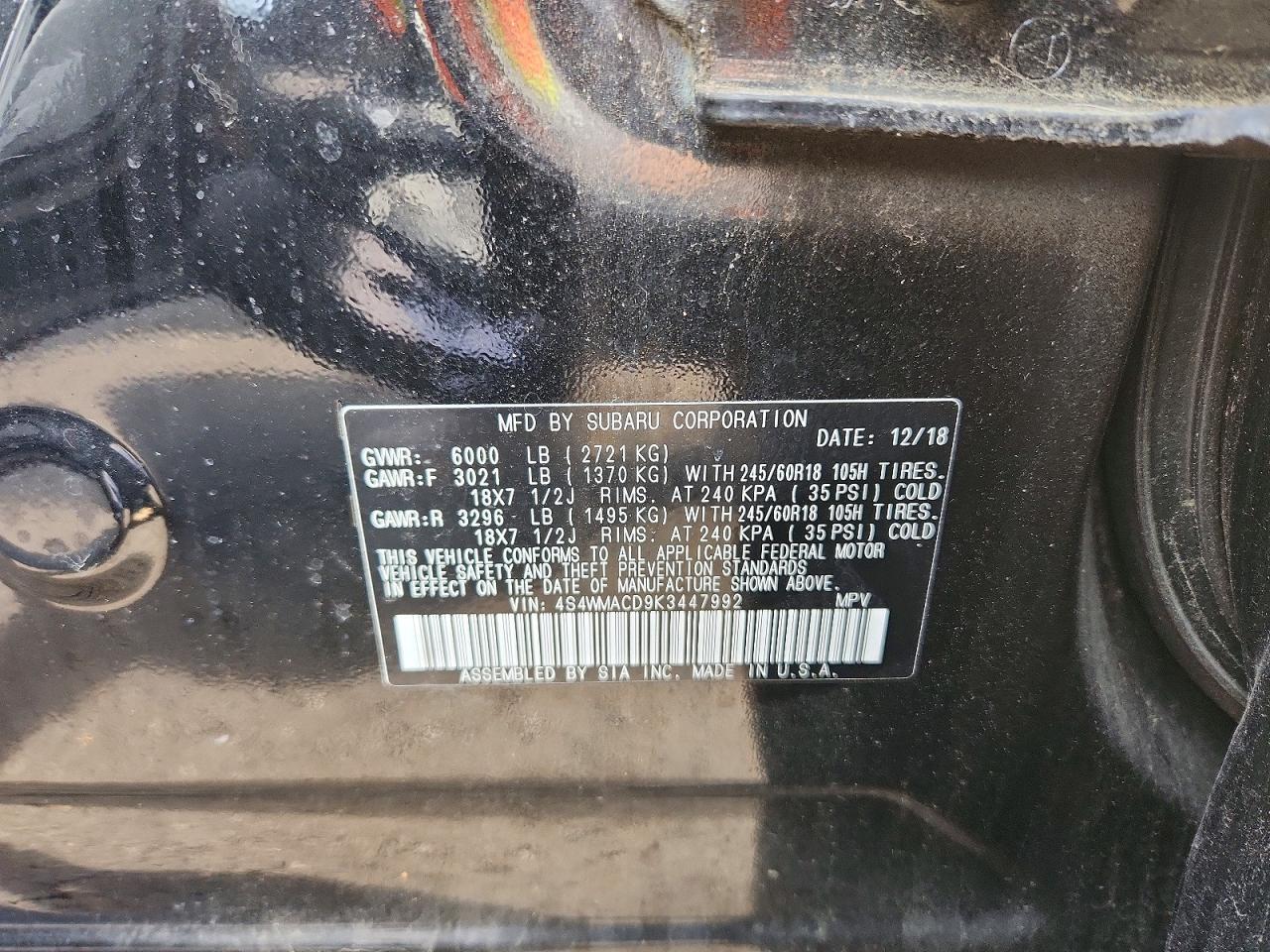 2019 Subaru Ascent Premium