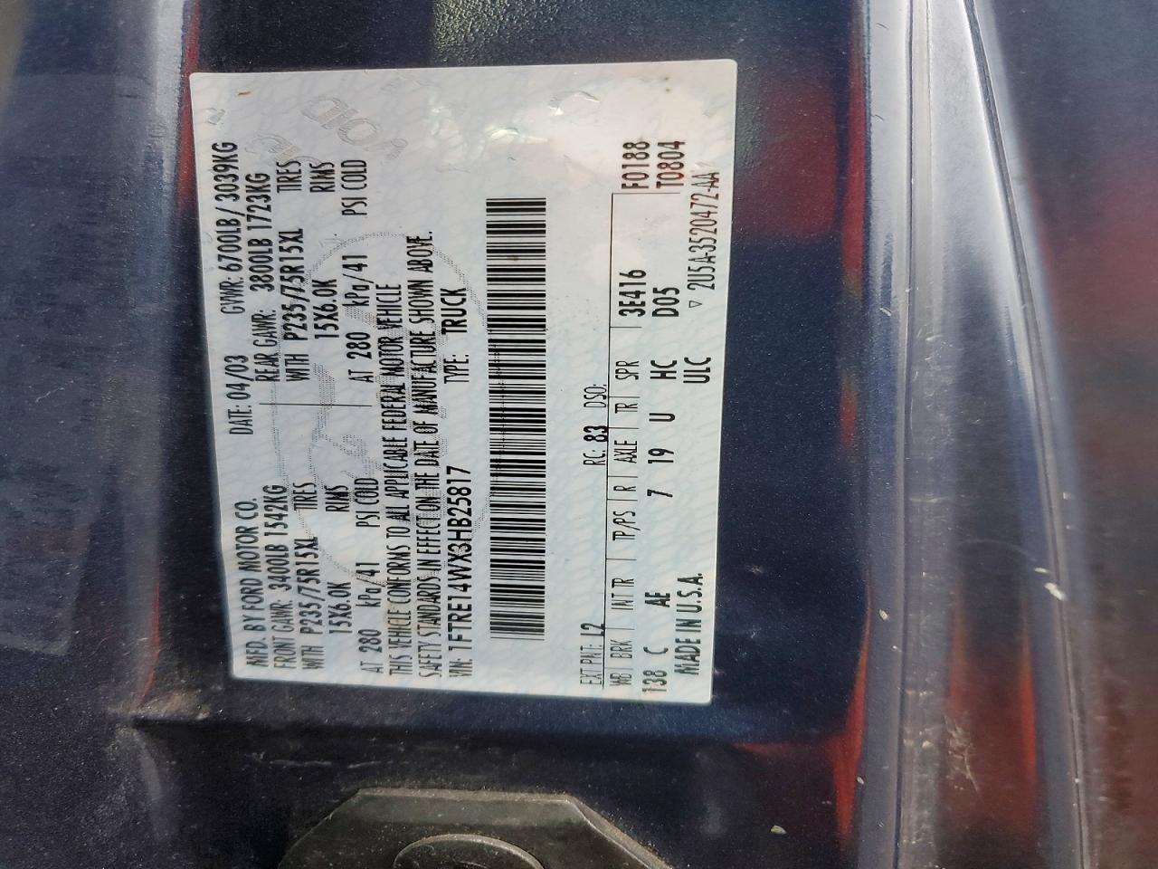 2003 Ford Econoline E150 van
