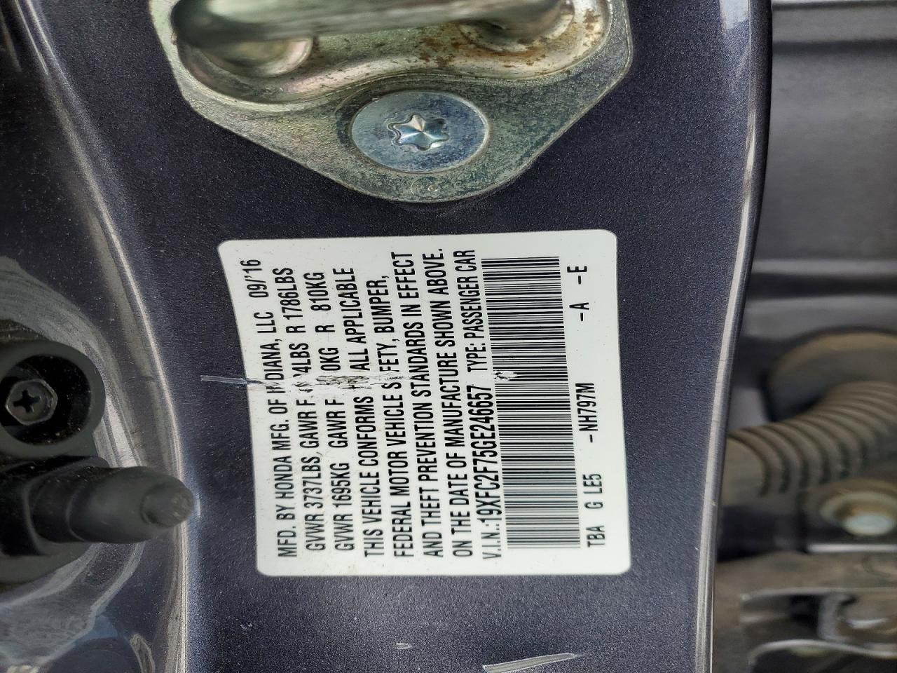 2016 Honda Civic ex