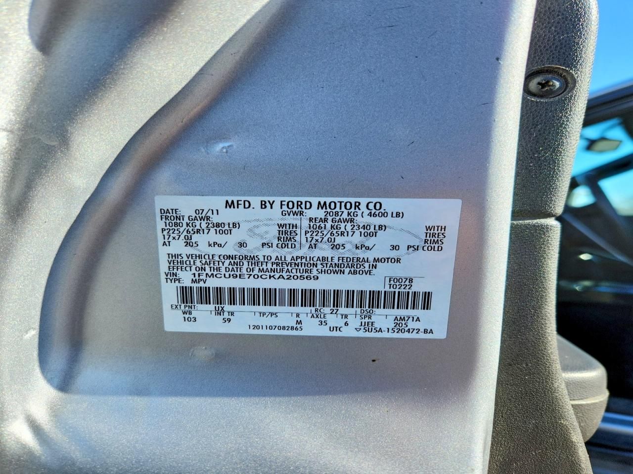 2012 Ford Escape Limited