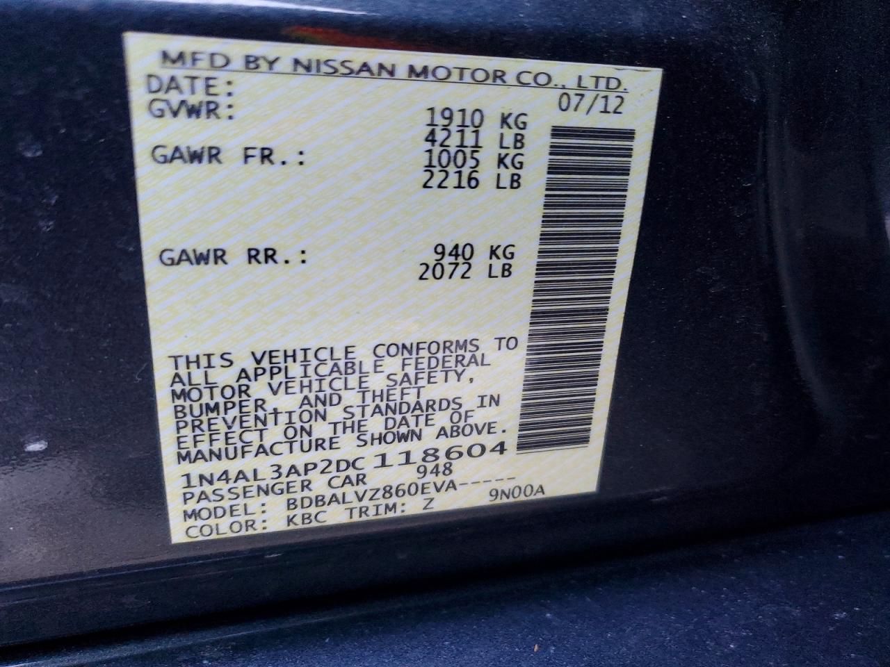 2013 Nissan Altima 2.5