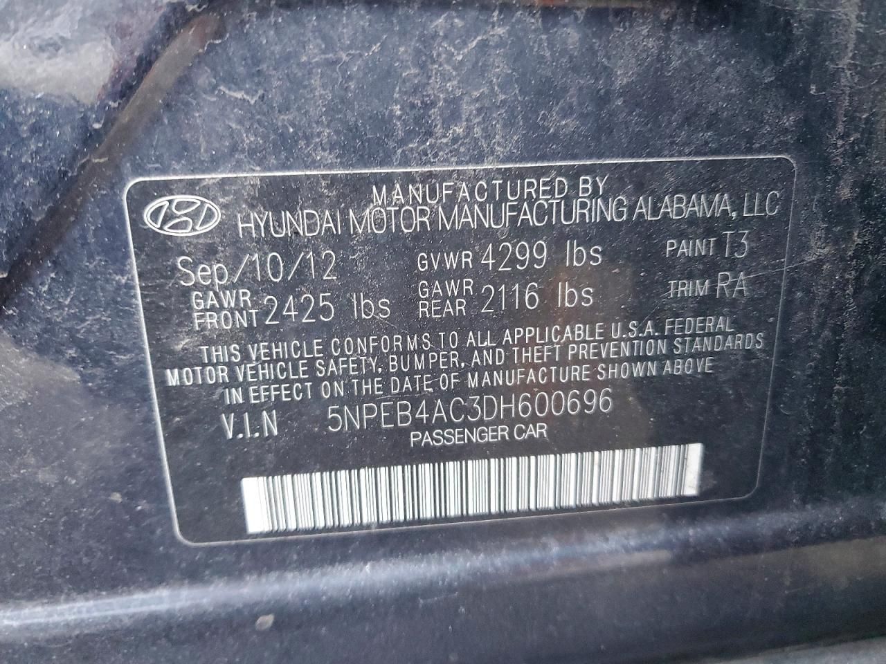 2013 Hyundai Sonata gls