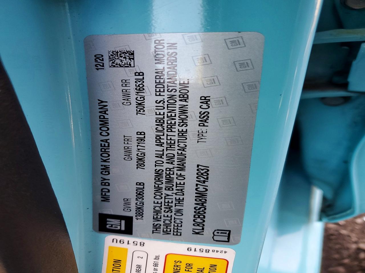 2021 Chevrolet Spark ls