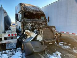Salvage trucks for sale at Cahokia Heights, IL auction: 2021 Freightliner Cascadia 126 Semi Truck