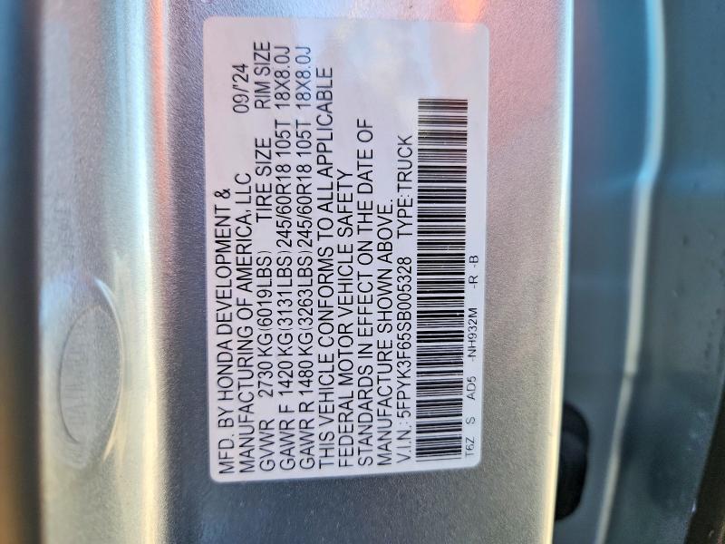 2025 Honda Ridgeline Trail Sport