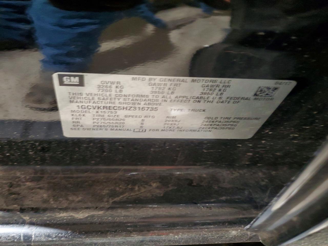 2017 Chevrolet Silverado K1500 LT