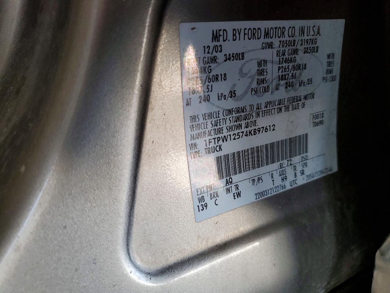 2004 Ford F150 Supercrew