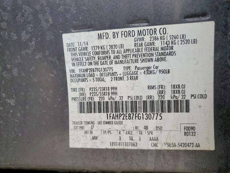 2015 Ford Taurus sel