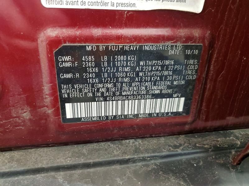 2011 Subaru Outback 2.5i