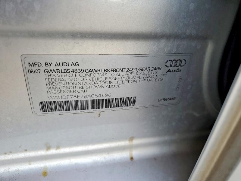 2008 Audi A4 2.0t Quattro