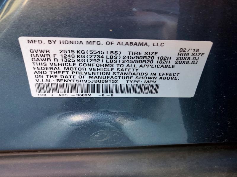 2018 Honda Pilot Touring