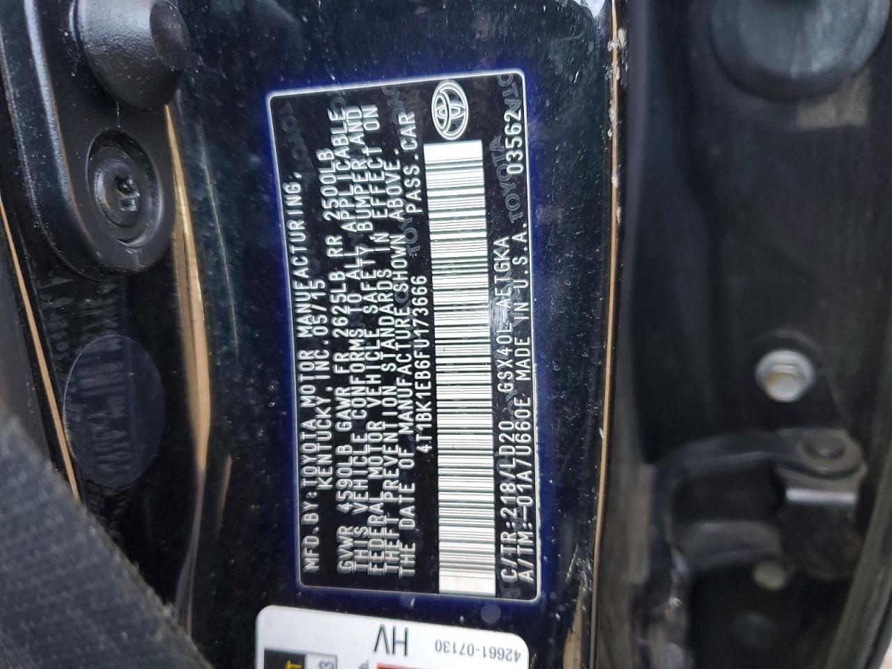 2015 Toyota Avalon xle