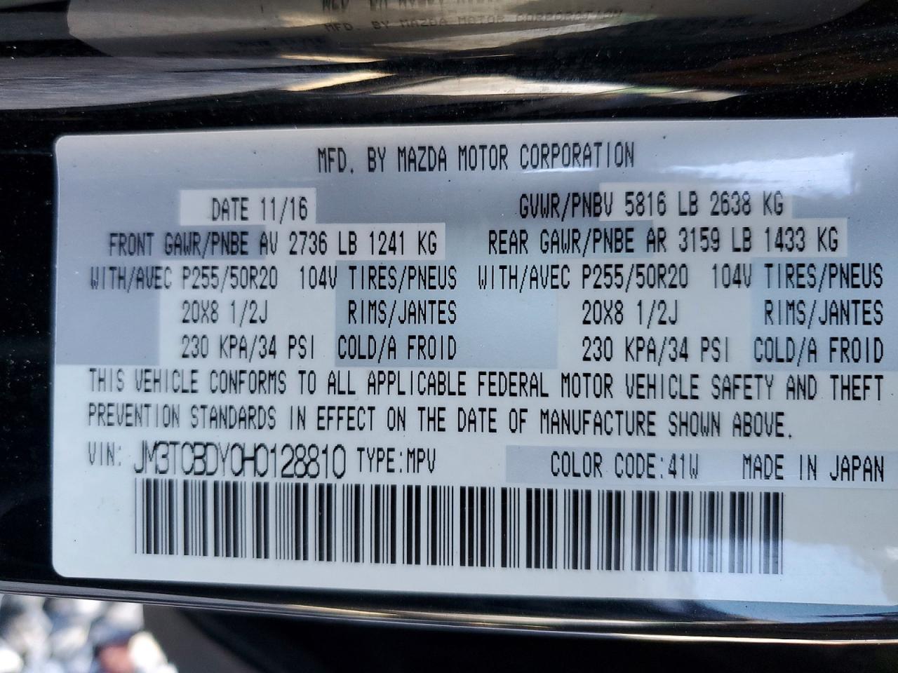 2017 Mazda Cx-9 Grand Touring