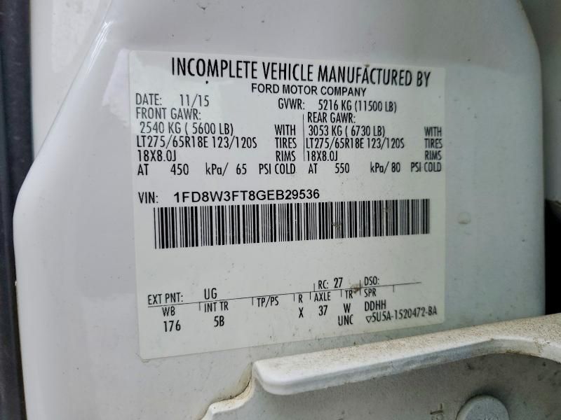 2016 Ford F350 Super Duty Utility / Service Truck