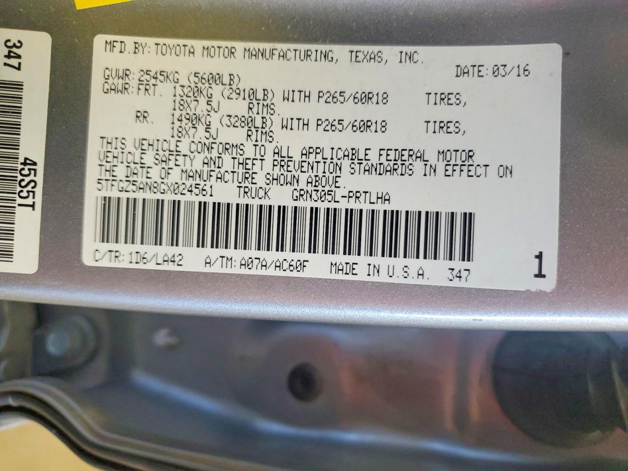 2016 Toyota Tacoma Double Cab