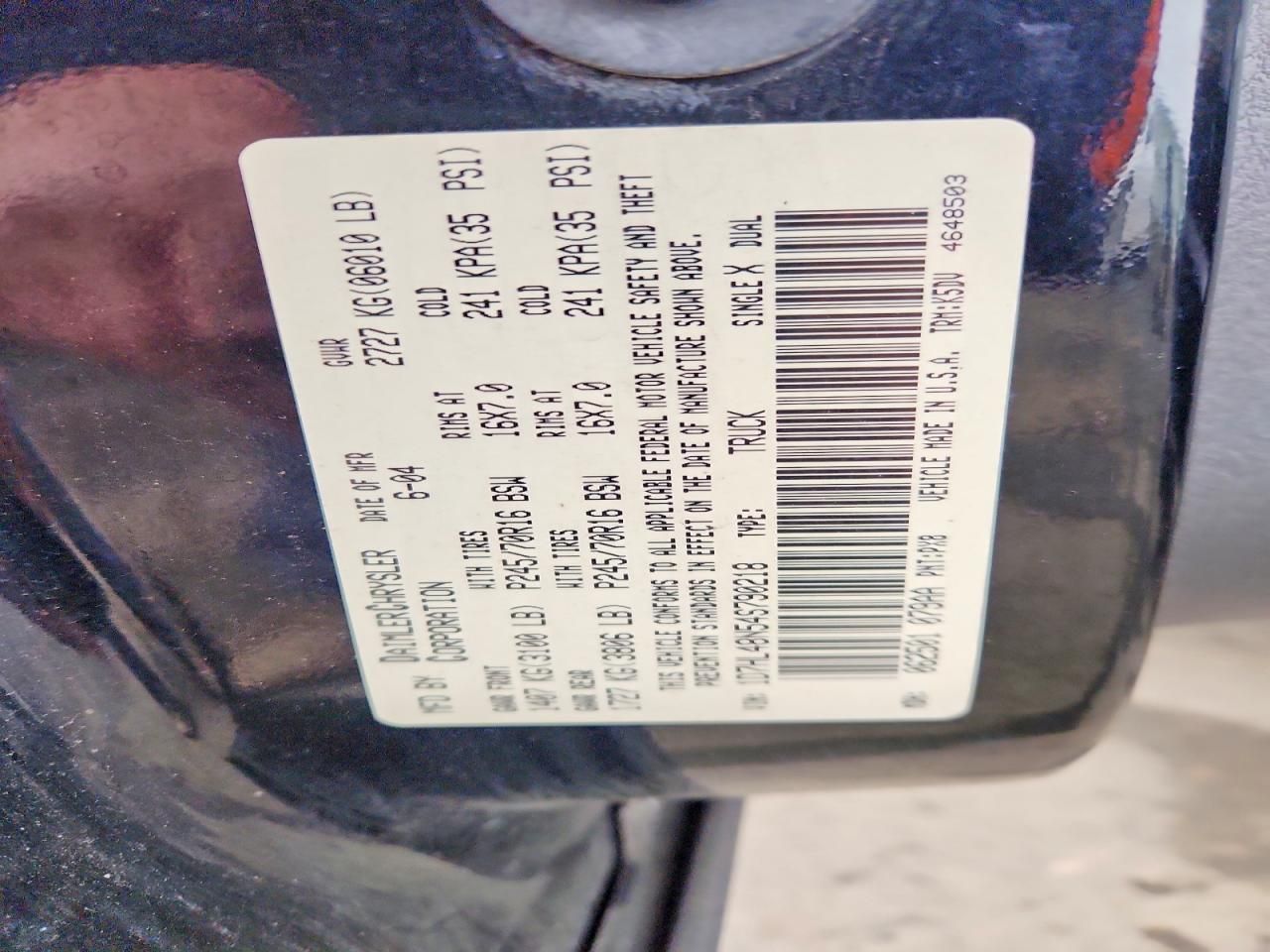 2004 Dodge Dakota Quad SLT