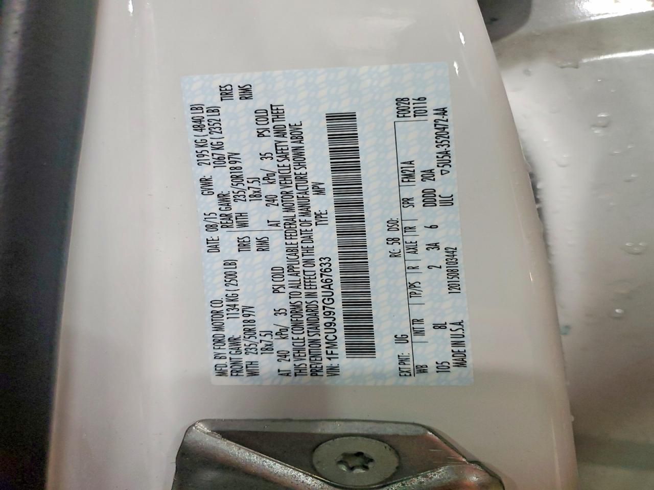 2016 Ford Escape Titanium