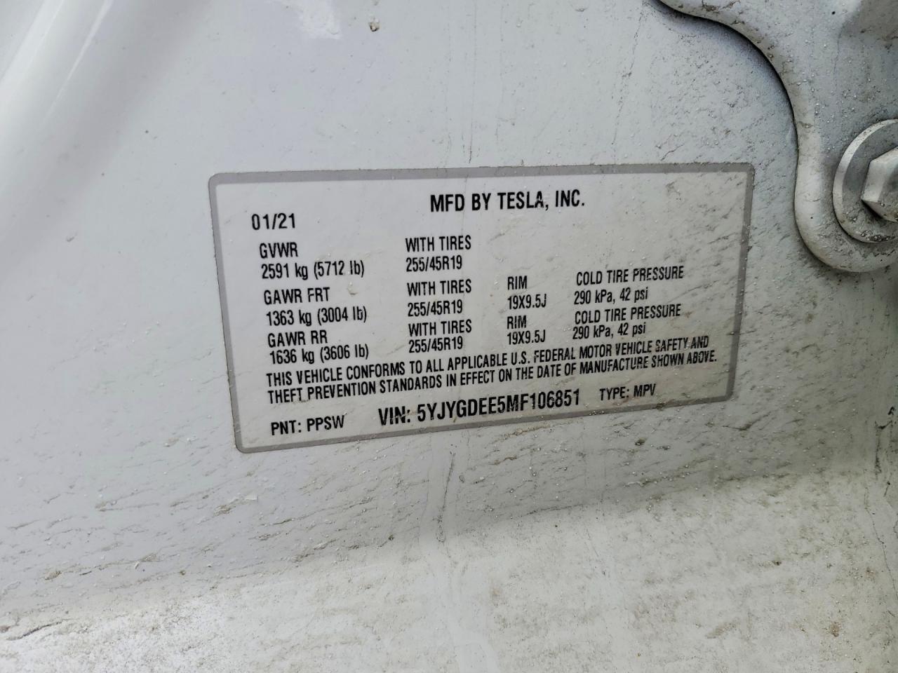 2021 Tesla Model y