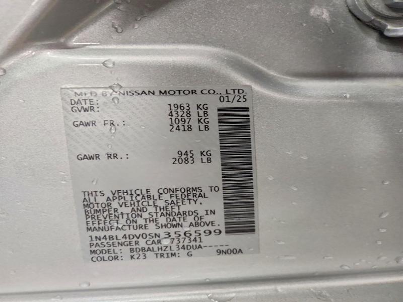 2025 Nissan Altima 2.5 sv