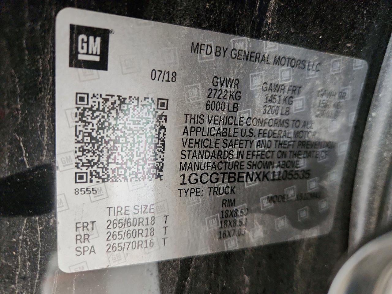 2019 Chevrolet Colorado