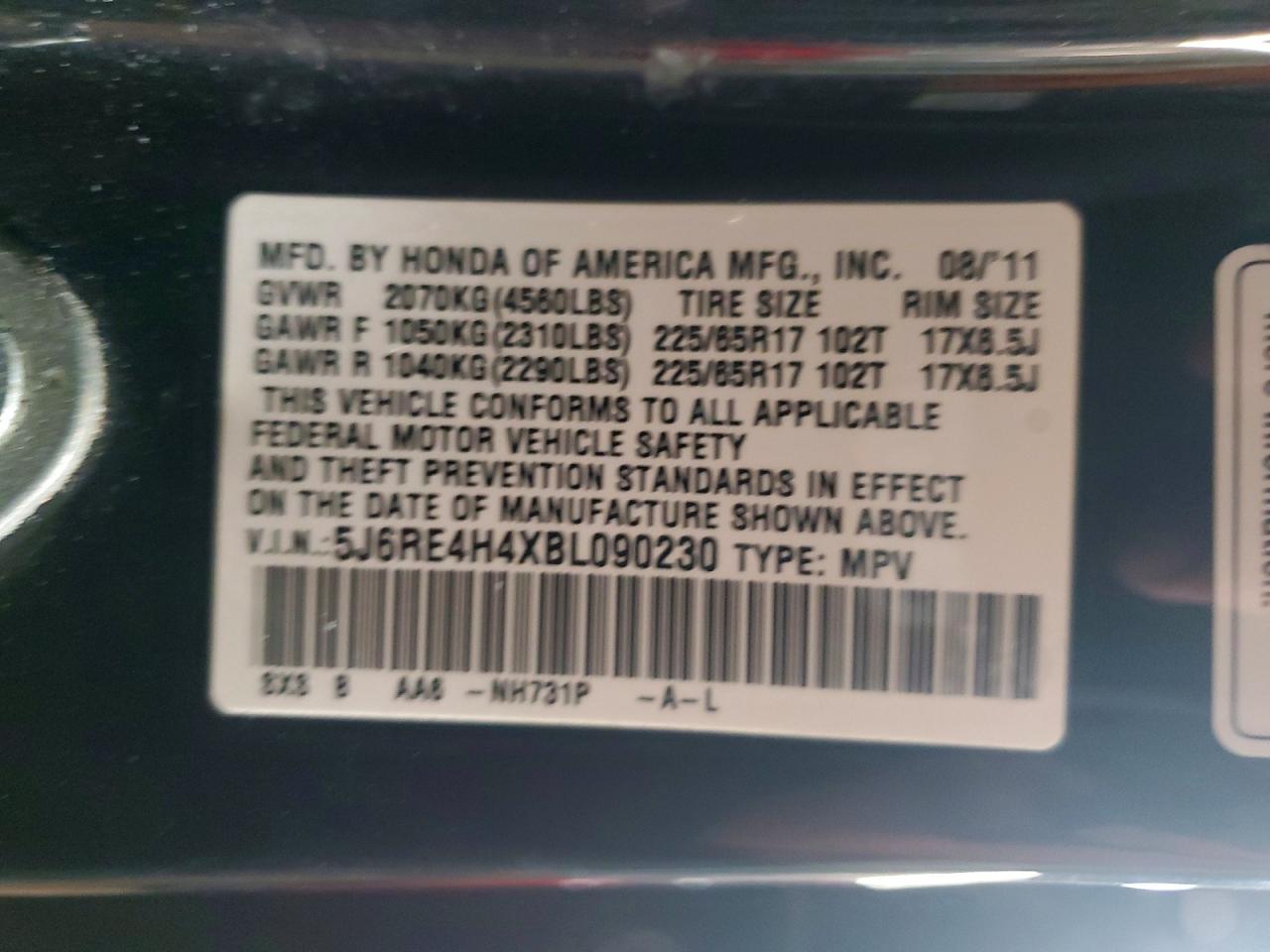 2011 Honda Cr-v se
