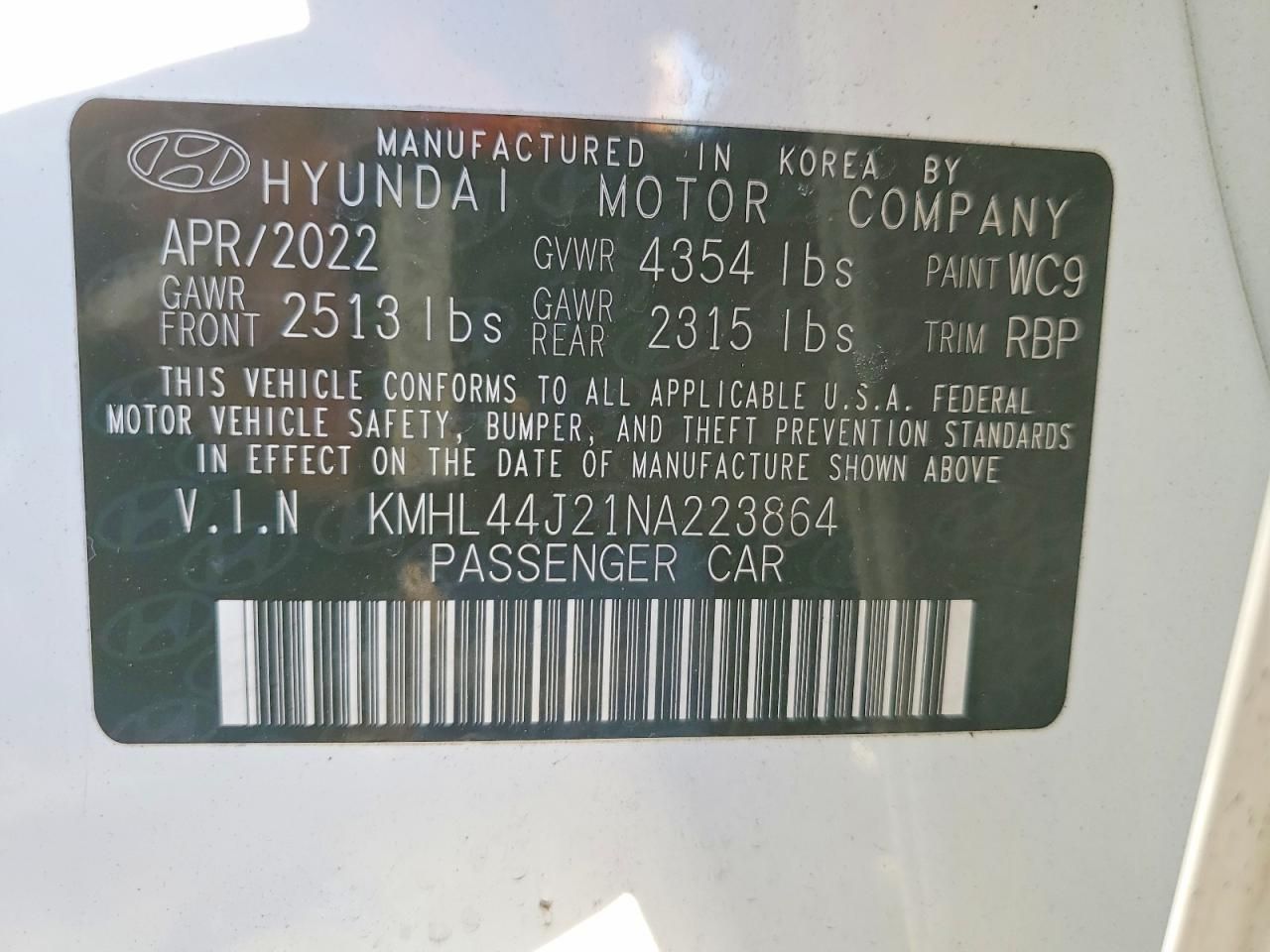 2022 Hyundai Sonata sel Plus