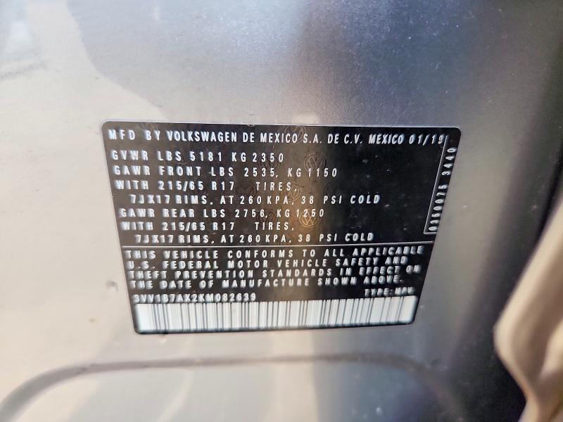 2019 Volkswagen Tiguan s