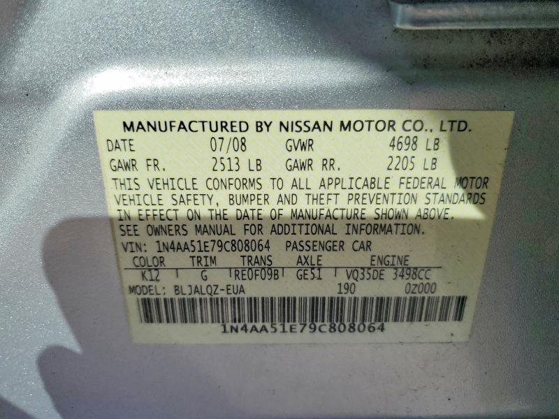 2009 Nissan Maxima s