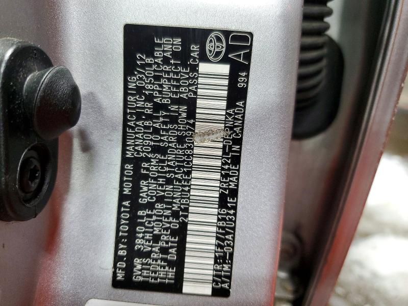 2012 Toyota Corolla Base