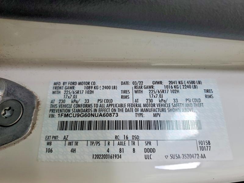 2022 Ford Escape se