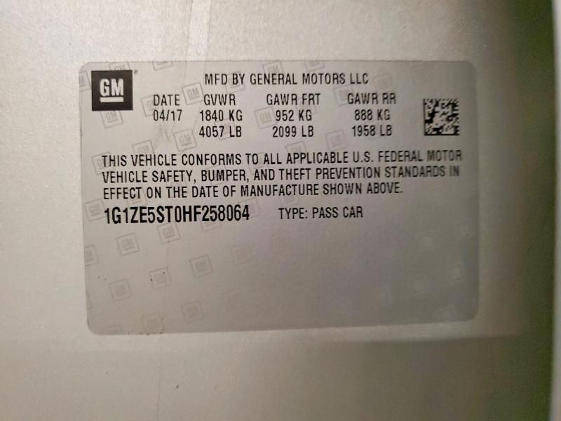 2017 Chevrolet Malibu lt