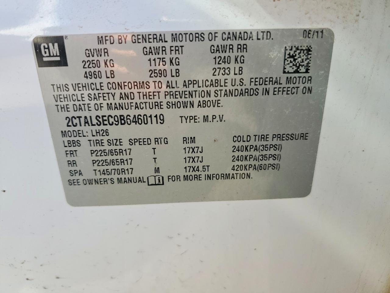 2011 GMC Terrain sle