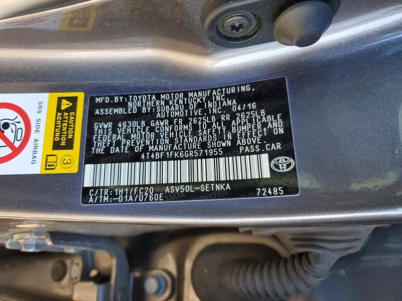 2016 Toyota Camry le