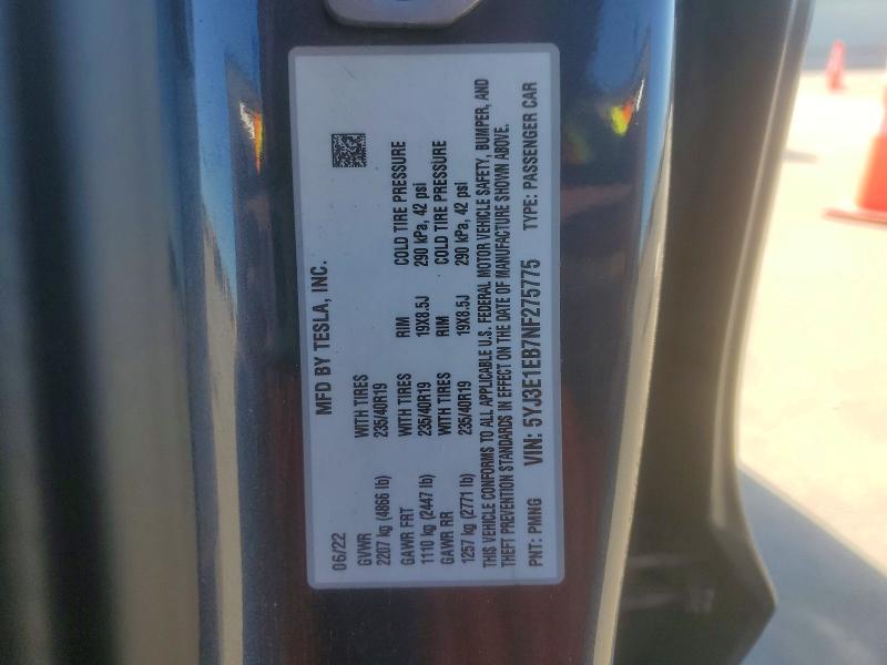 2022 Tesla Model 3