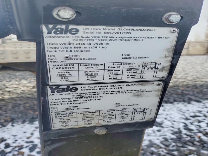 2015 Yale GLC050LXNDAV062 Forklift