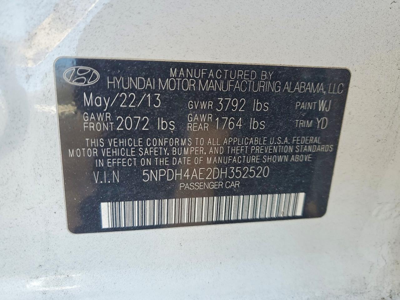 2013 Hyundai Elantra gls