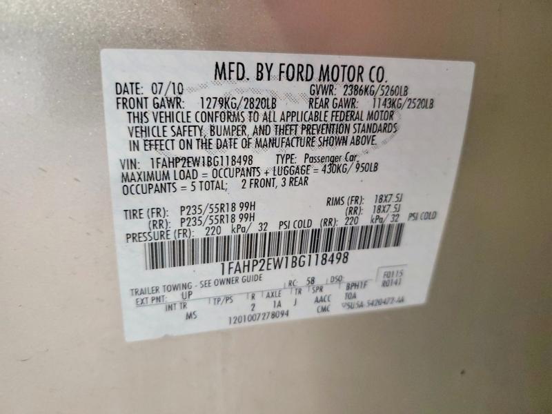 2011 Ford Taurus sel