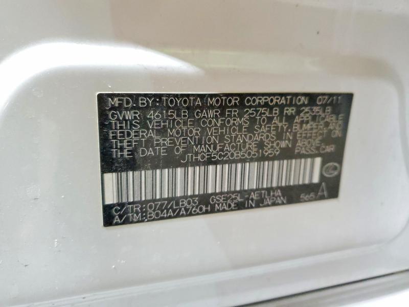 2011 Lexus Is 250