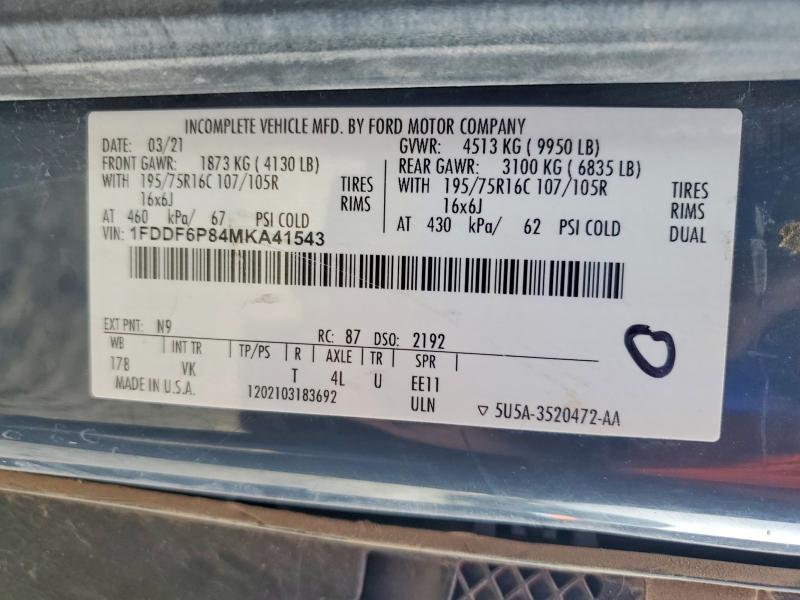 2021 Ford Transit Delivery Truck