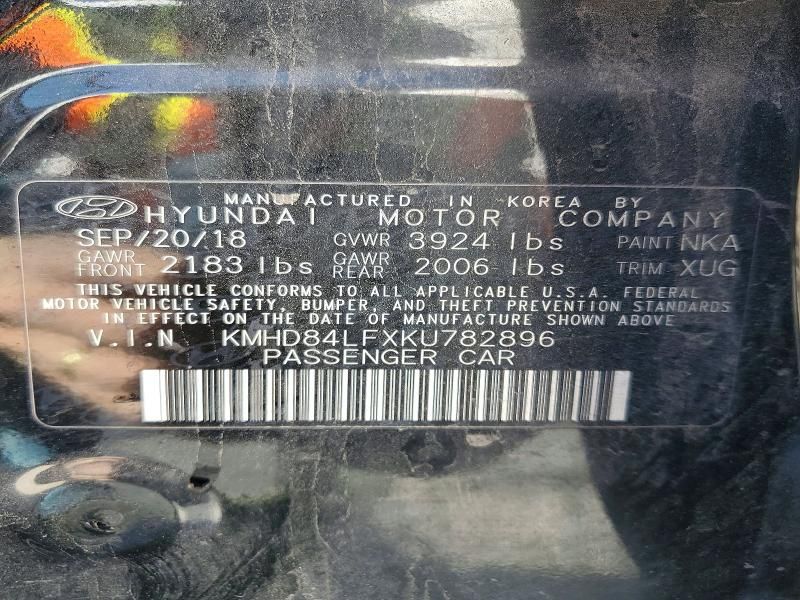 2019 Hyundai Elantra sel