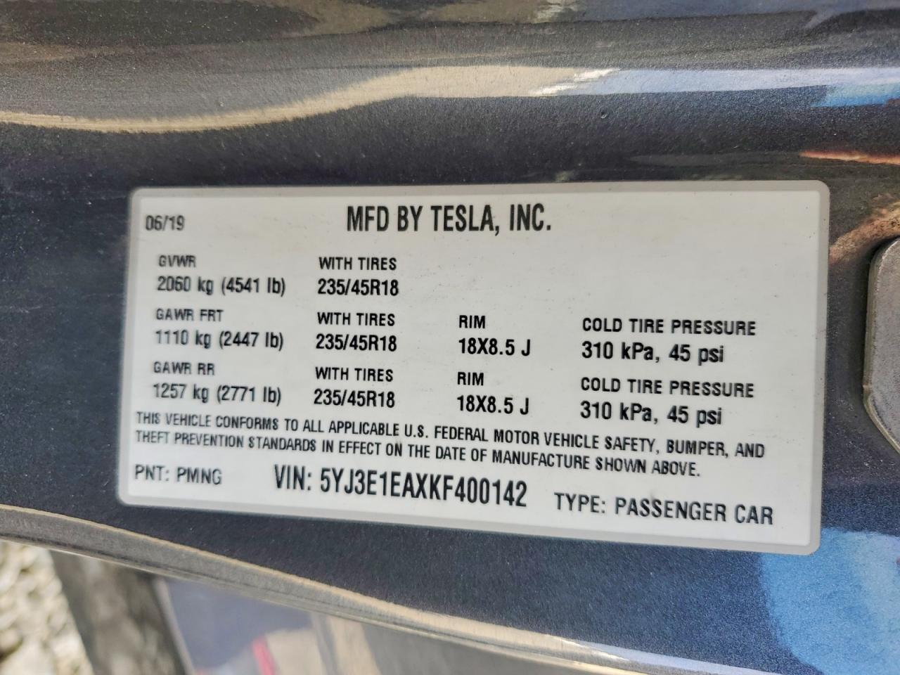 2019 Tesla Model 3