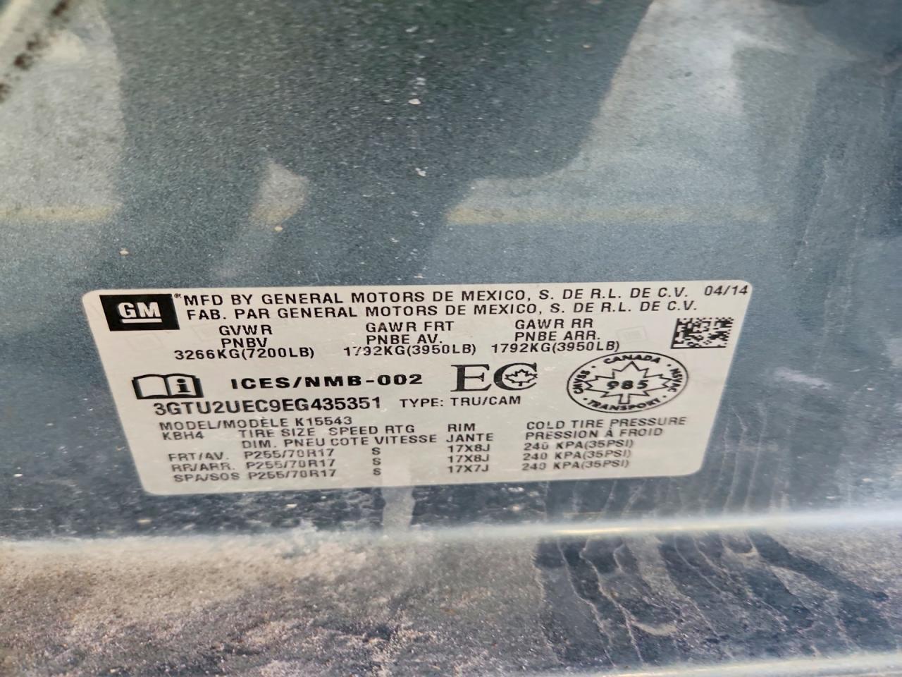 2014 GMC Sierra K1500 SLE
