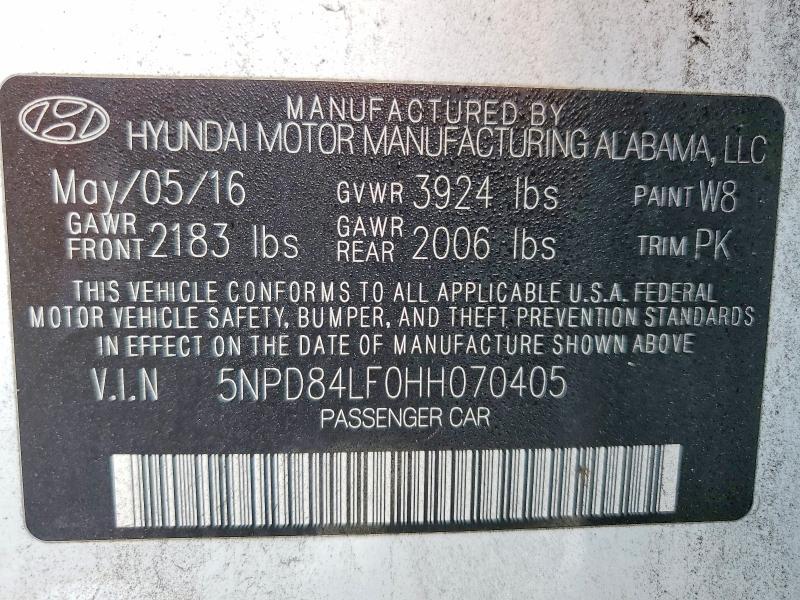 2017 Hyundai Elantra se